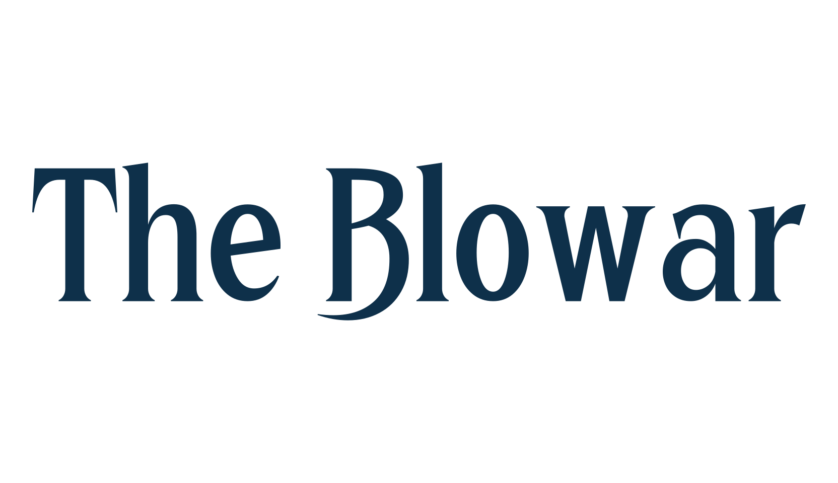 The Blowar, modern font preview