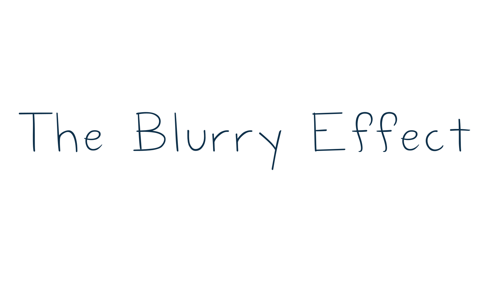 The Blurry Effect, fancy various decorative script calligraphy font preview