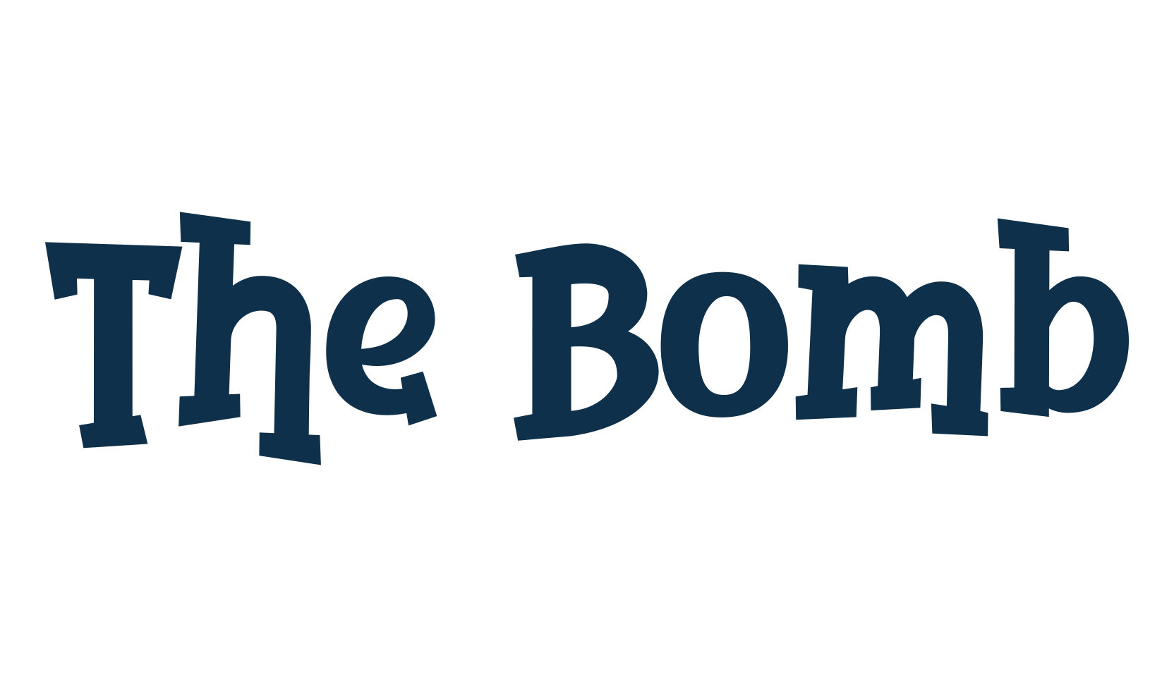 The Bomb, cartoon font preview