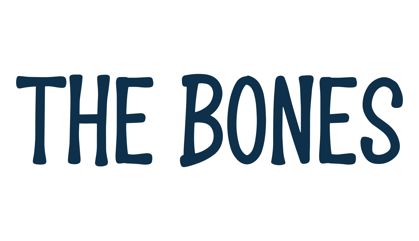 The Bones, fancy various decorative font preview