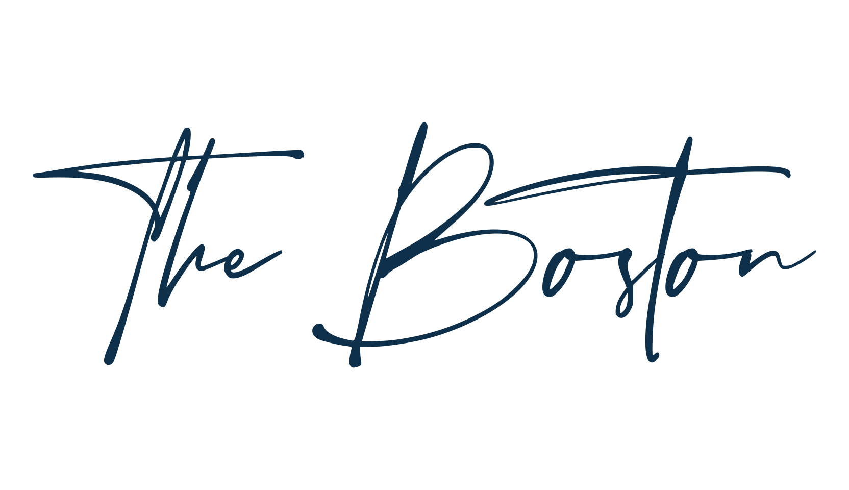 The Boston, handwriting font preview