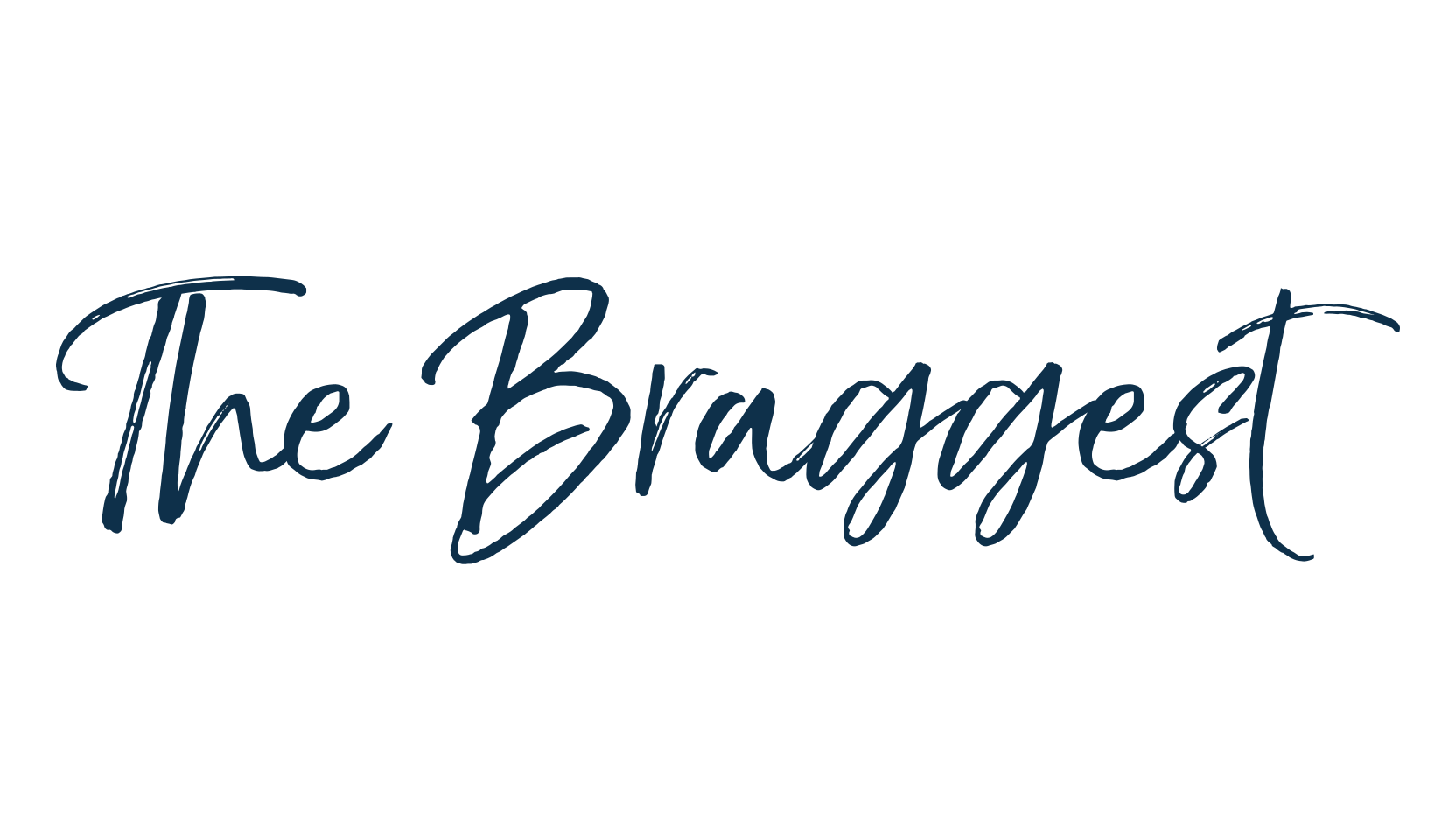 The Braggest, brush font preview