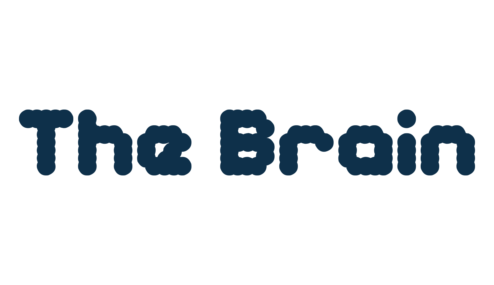 The Brain, fancy various decorative font preview