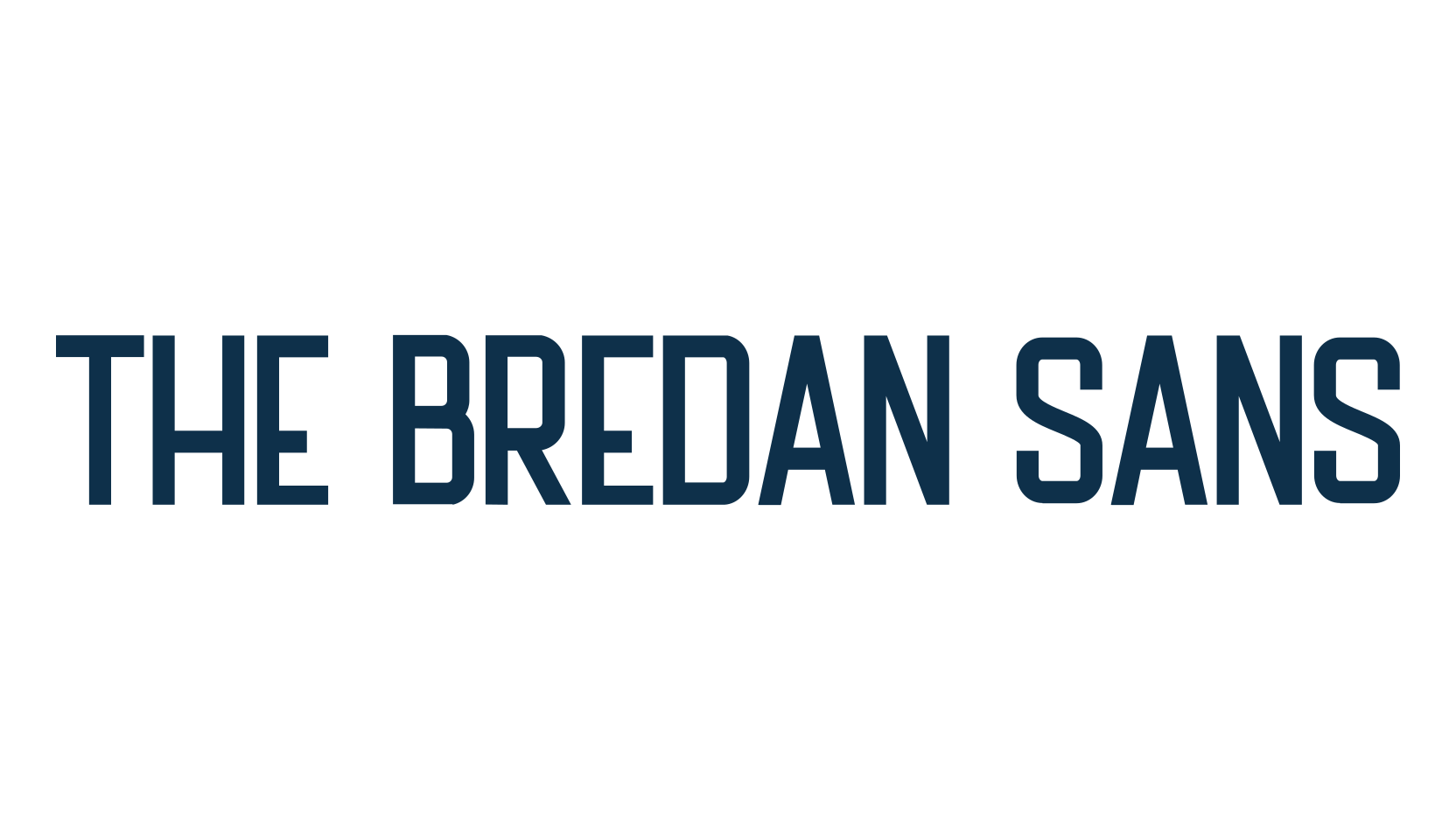 The Bredan Sans, basic sans serif font preview