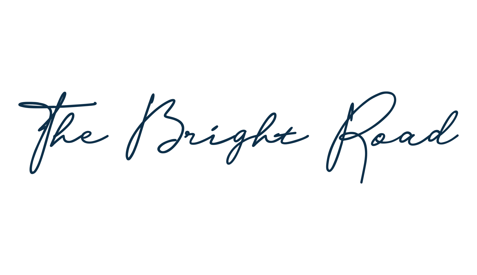 The Bright Road, script handwritten fancy decorative calligraphy font preview