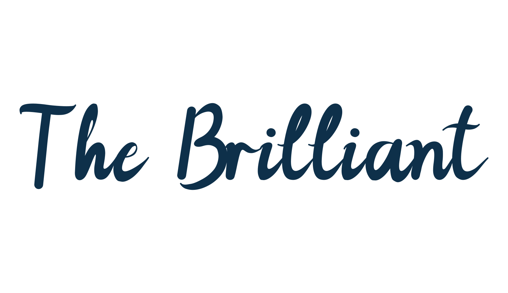 The Brilliant, calligraphy font preview