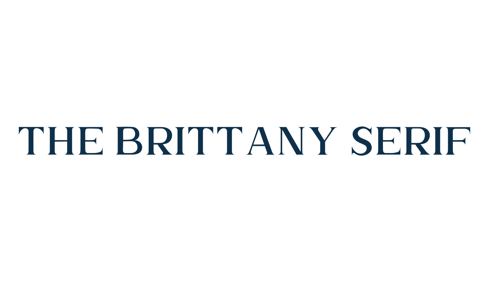 The Brittany Serif, serif font preview