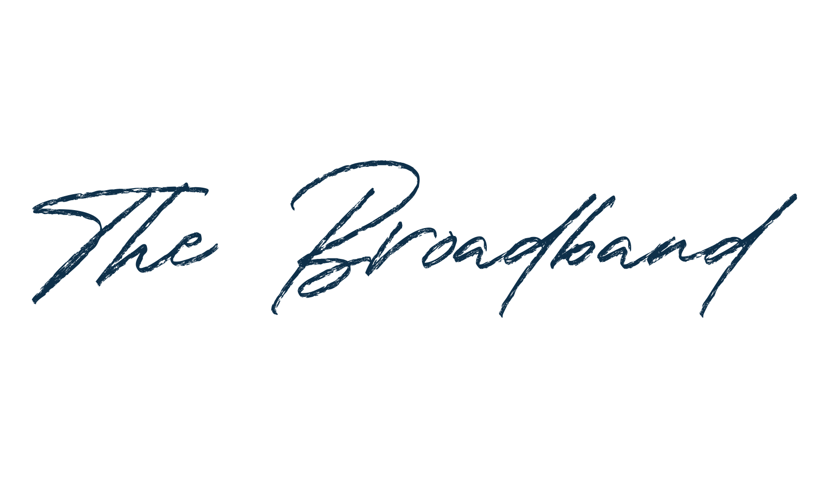 The Broadband, handwriting font preview