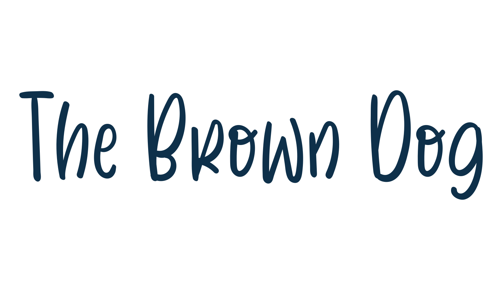 The Brown Dog, display market font preview