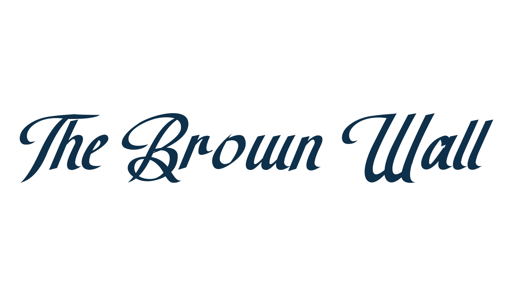 The Brown Wall, script calligraphy fancy decorative font preview