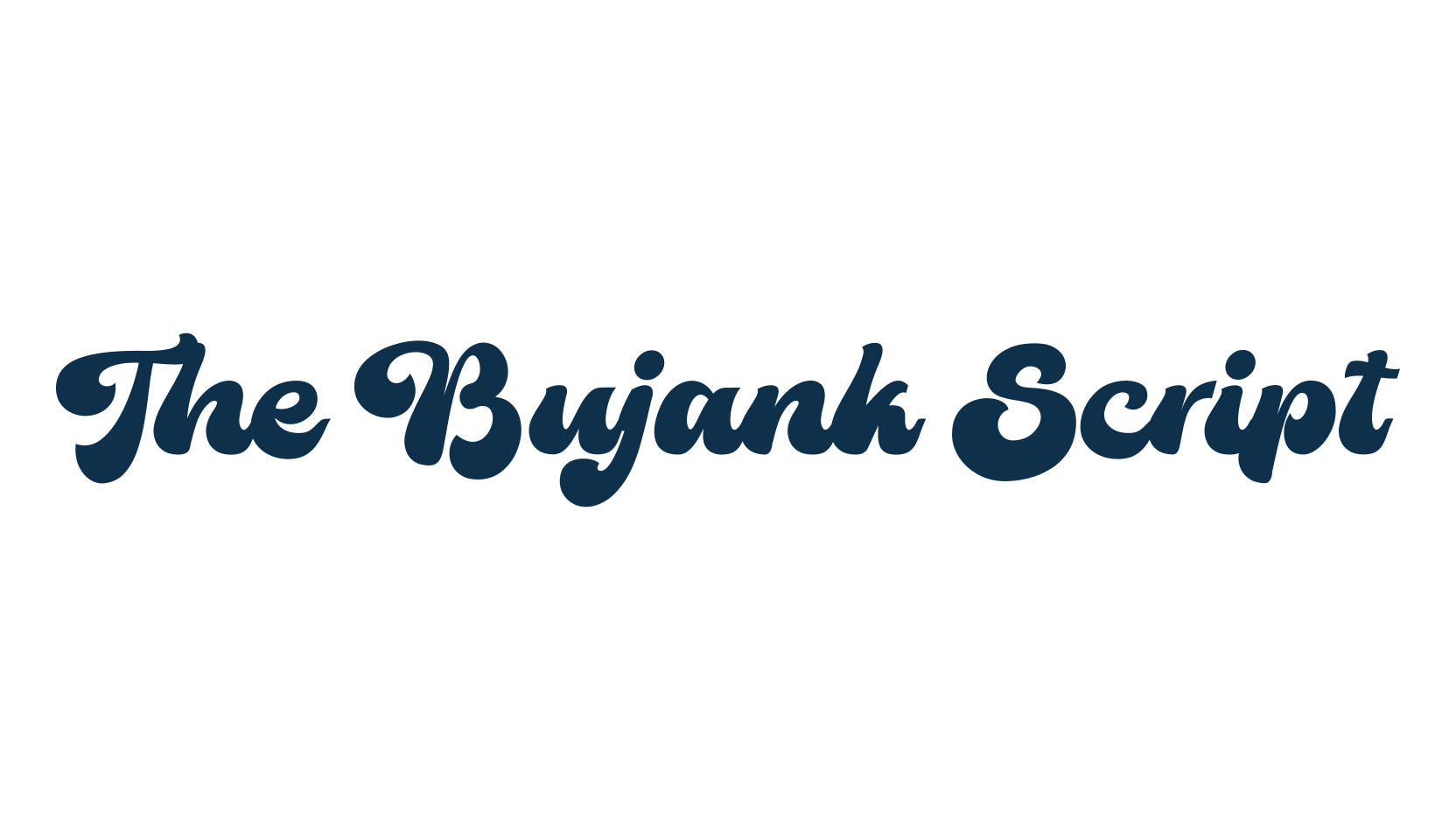 The Bujank Script, fancy old school decorative script calligraphy font preview