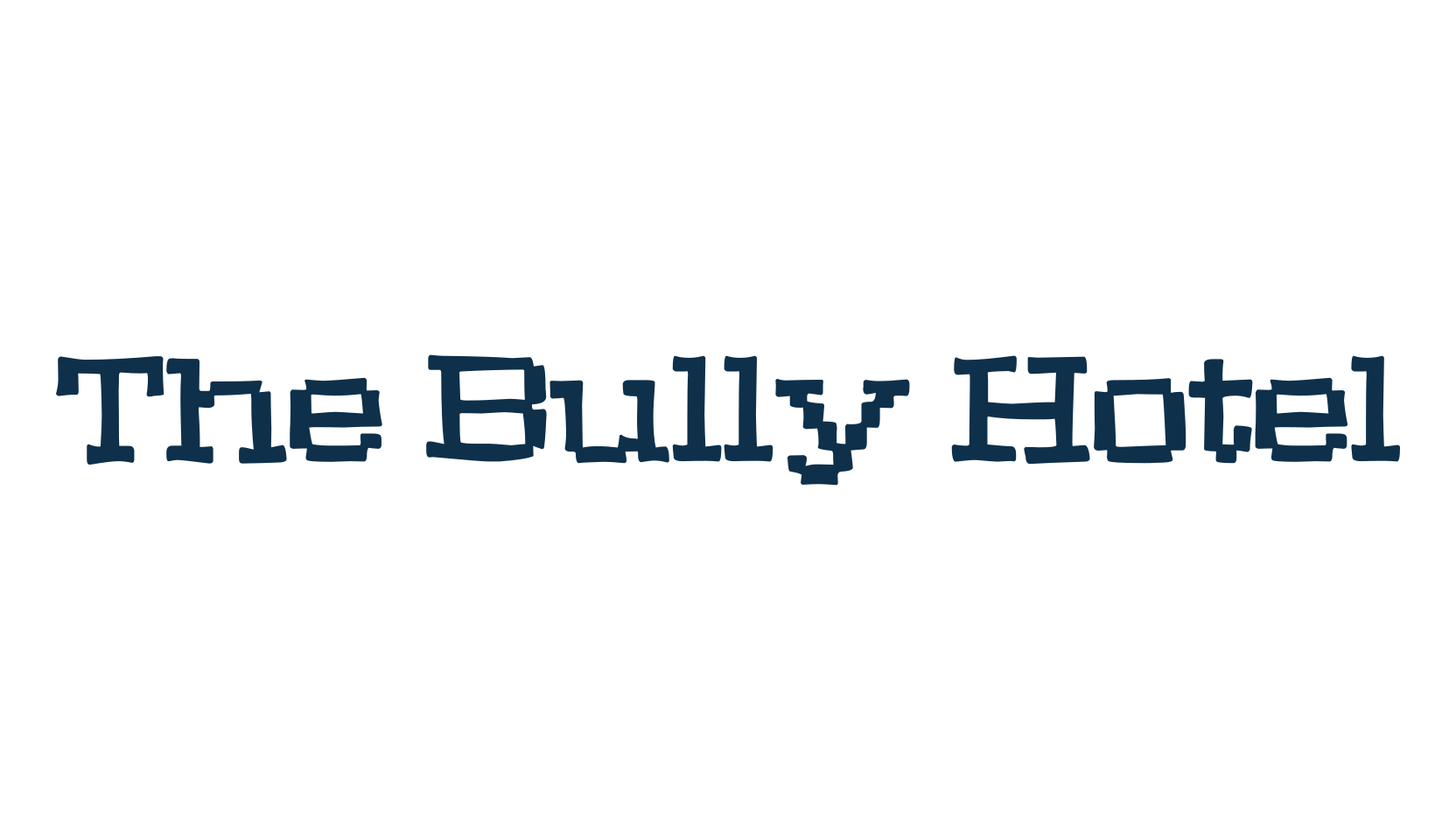 The Bully Hotel, fancy various decorative font preview