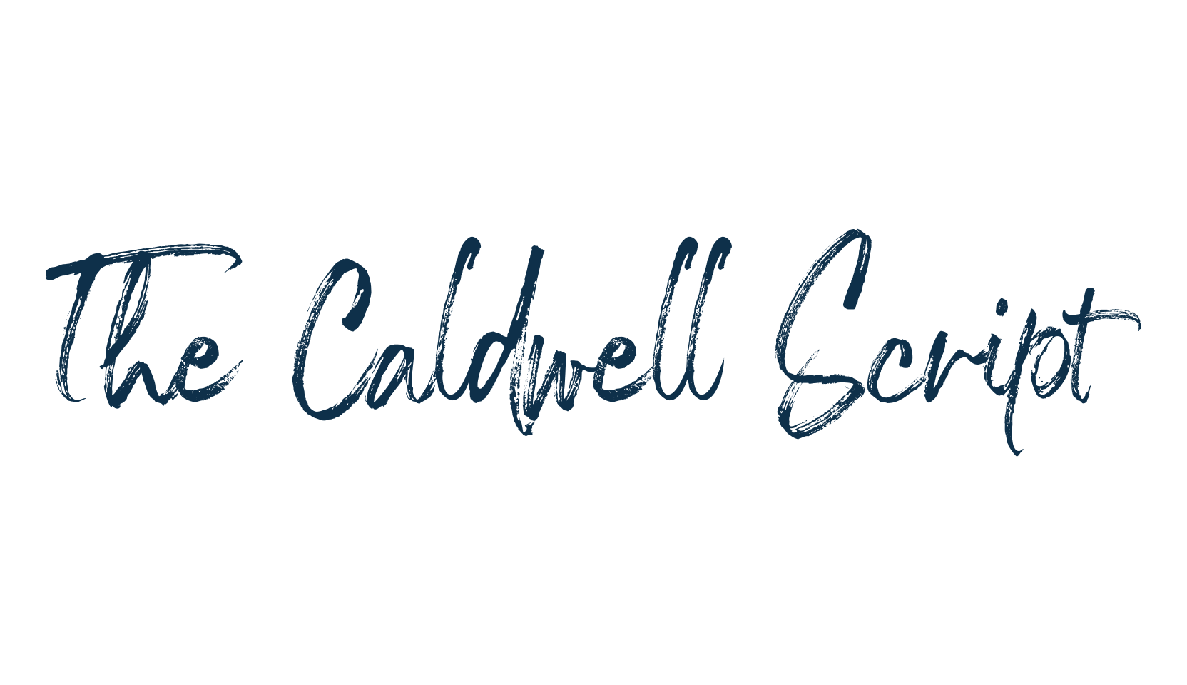 The Caldwell Script, script handwritten fancy decorative calligraphy font preview