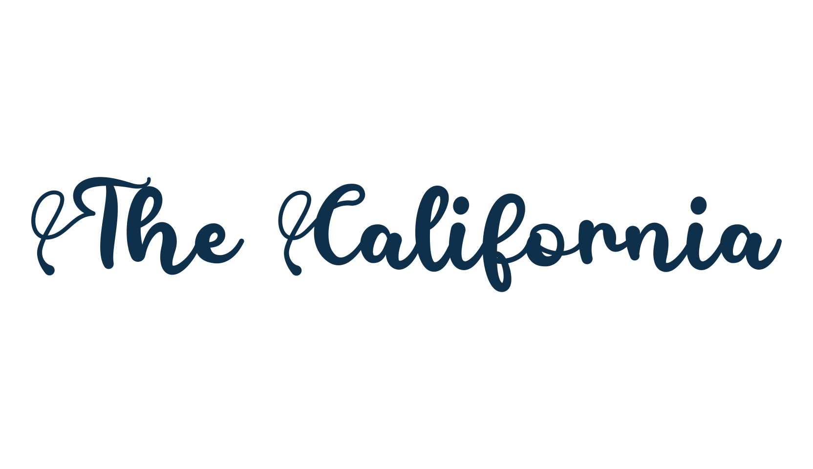 The California (the-california), fancy decorative font preview