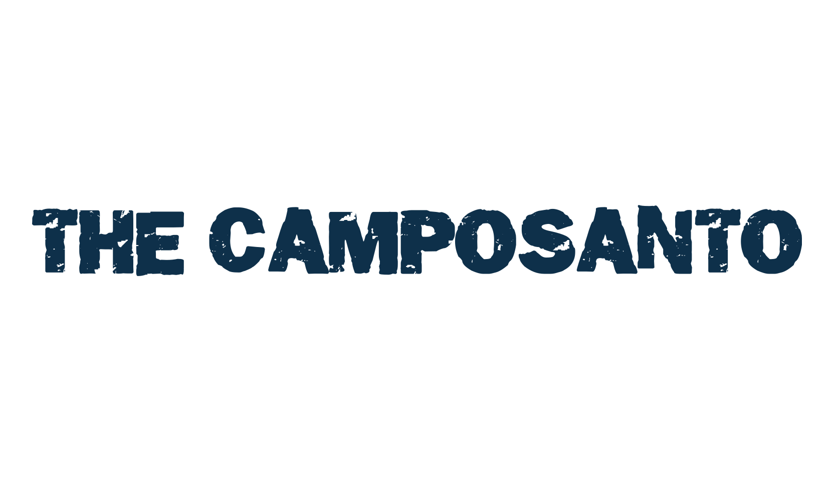 The Camposanto, eroded font preview