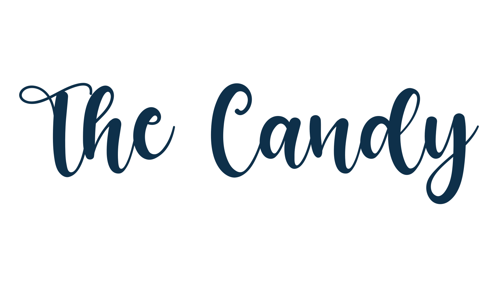 The Candy, calligraphy font preview