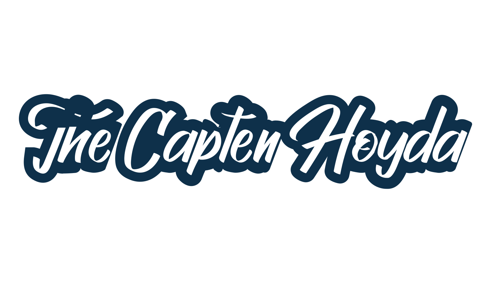 The Capten Hoyda, fancy various decorative script calligraphy font preview