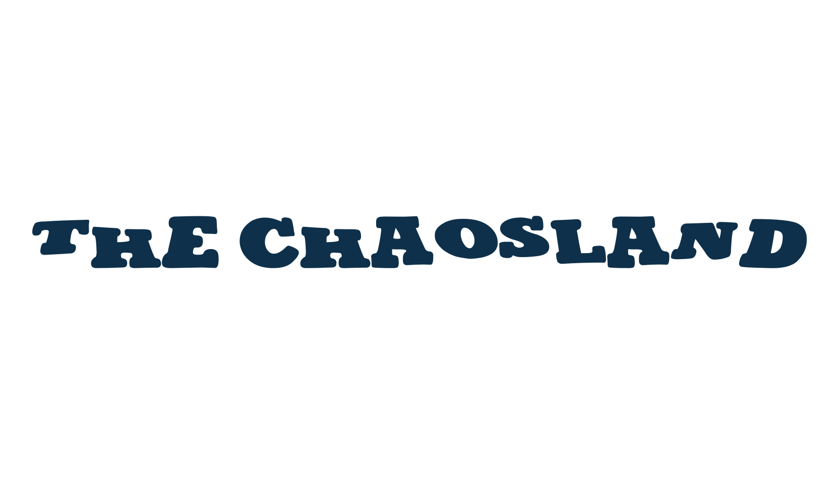 The Chaosland, fancy distorted decorative font preview