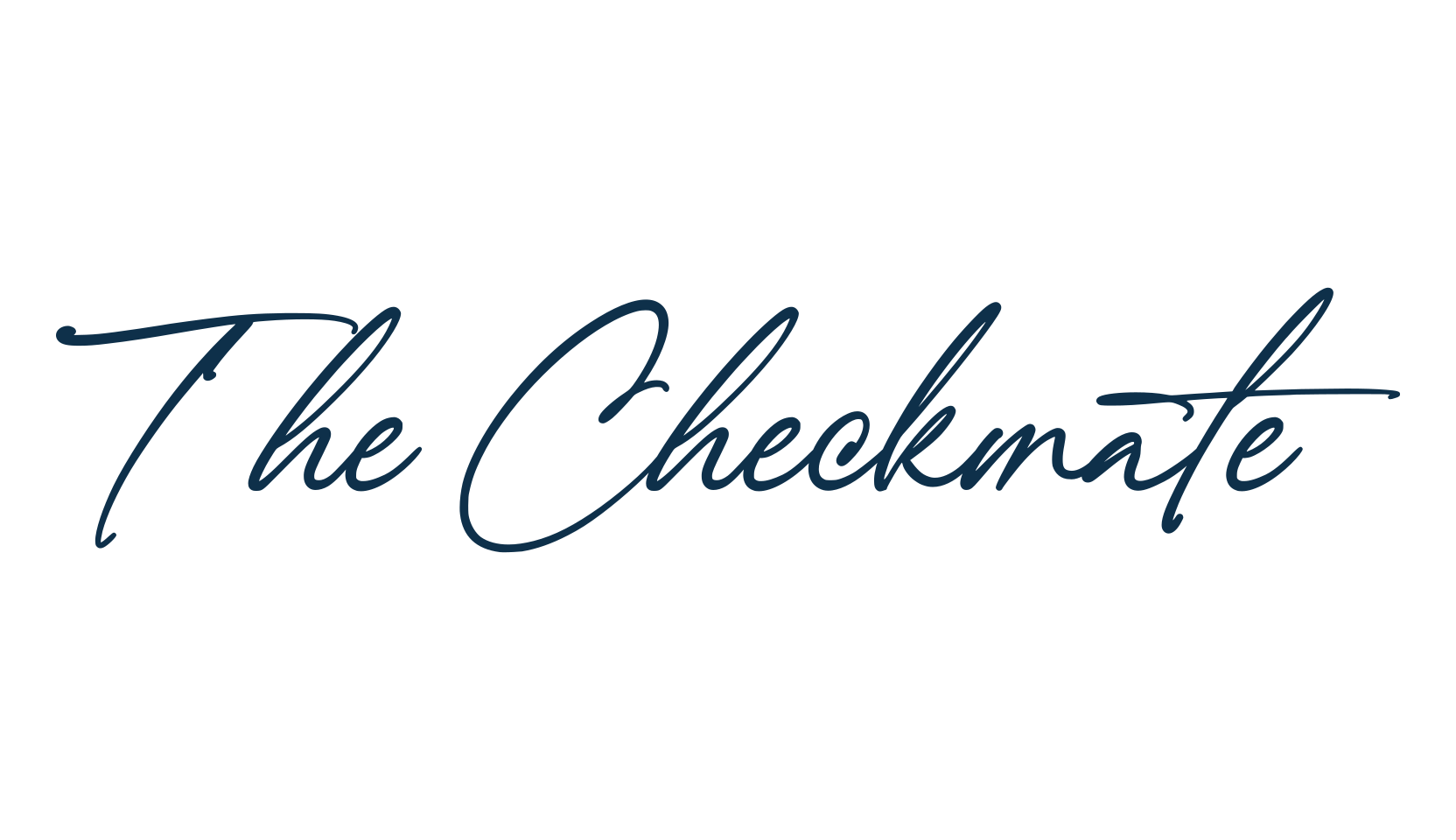 The Checkmate, handwriting font preview