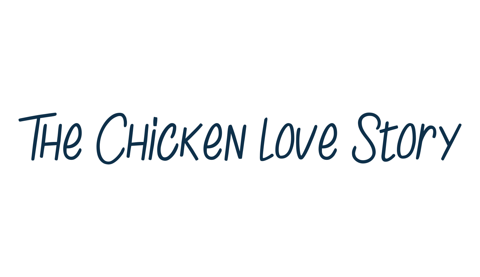 The Chicken love Story, handwriting font preview