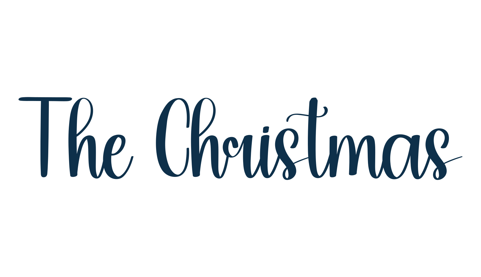 The Christmas, display market font preview