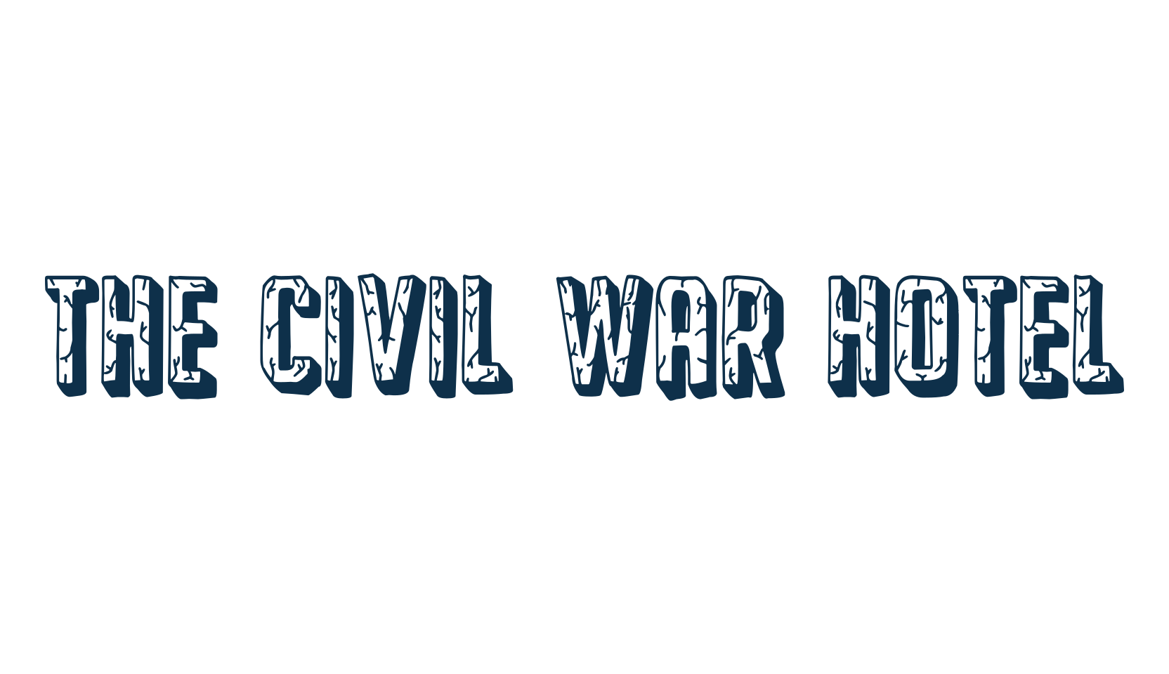 The Civil War Hotel, fancy decorative font preview