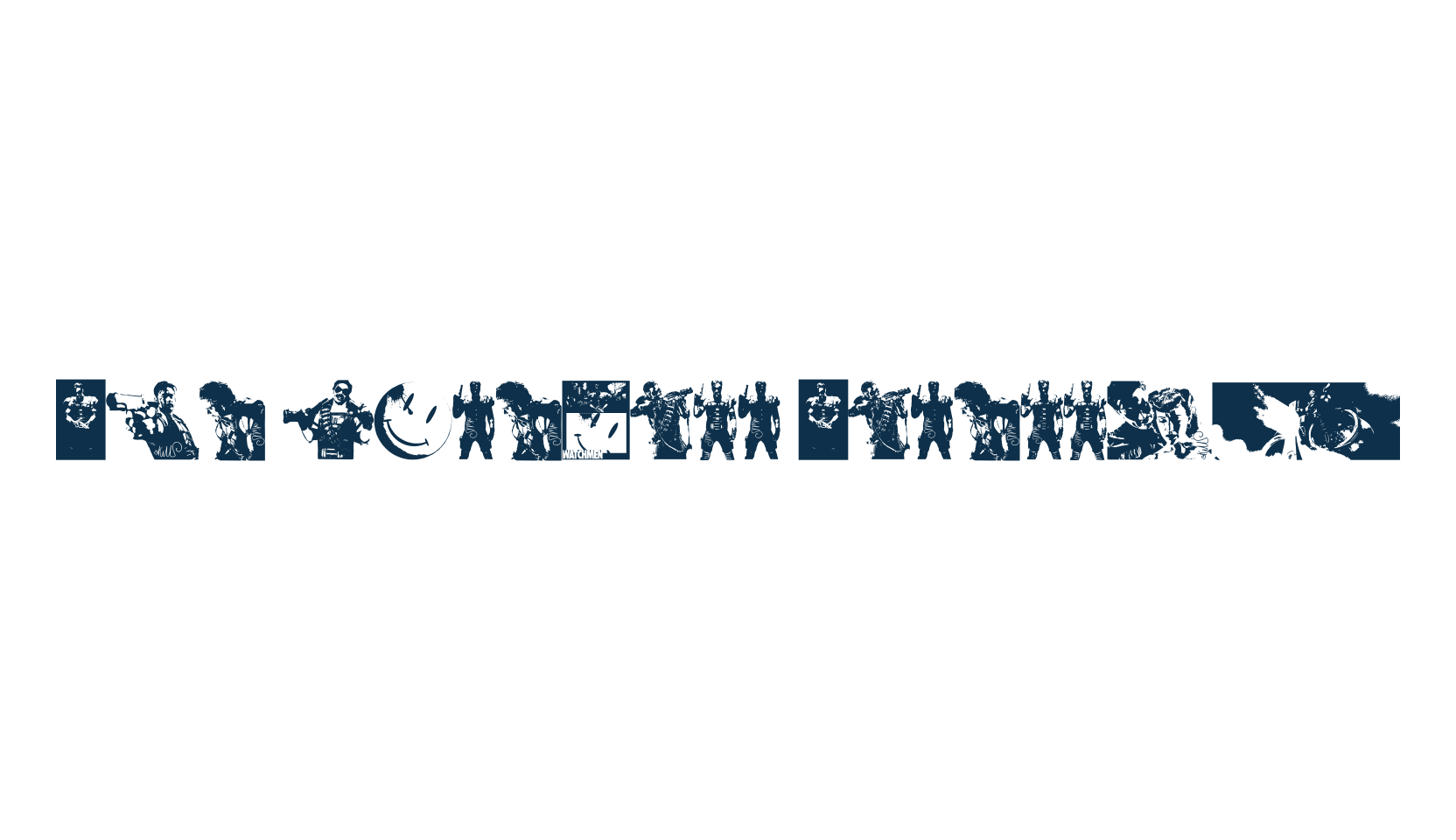 The Comedian Dingbats, fancy decorative font preview