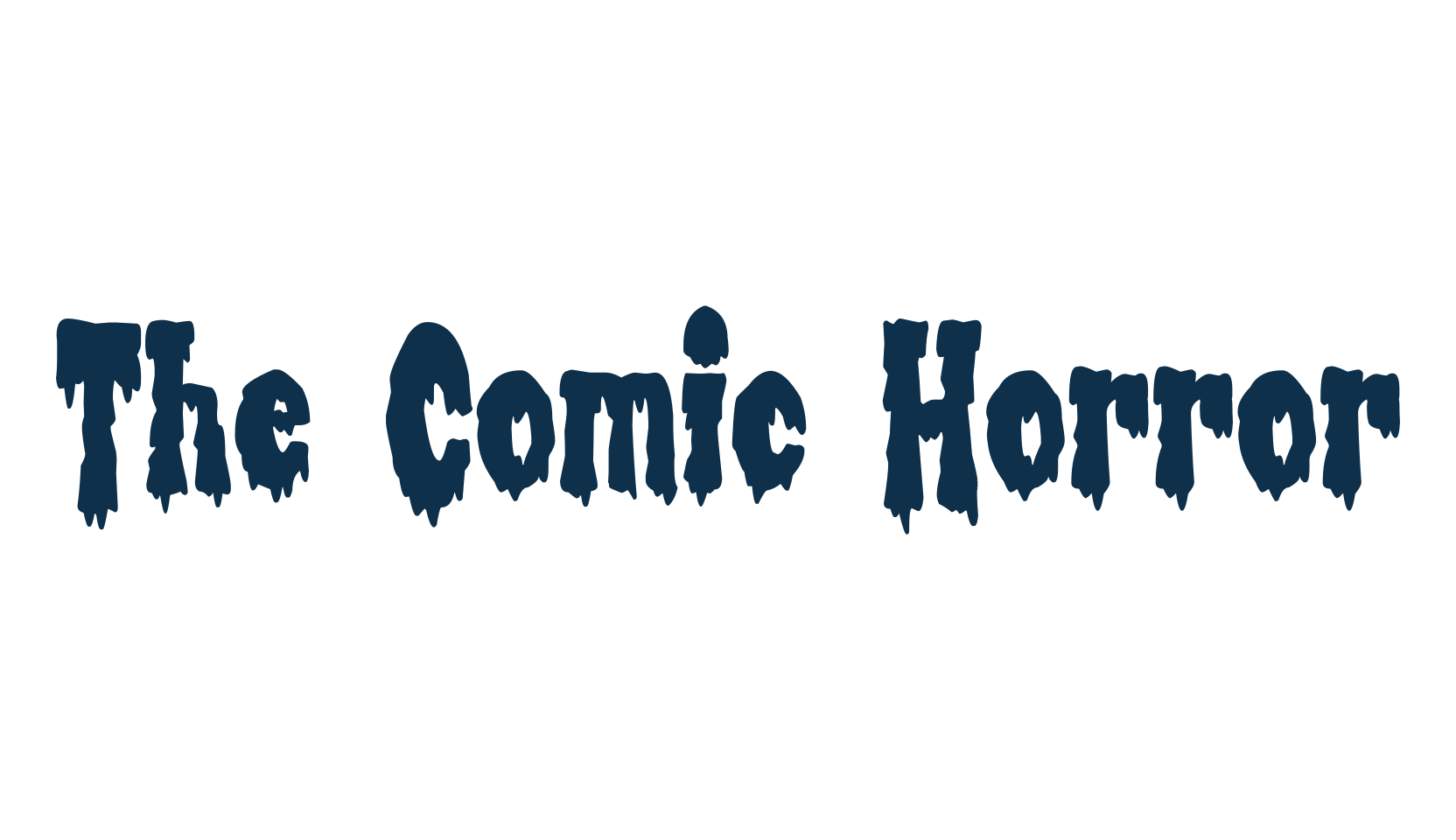 The Comic Horror, halloween font preview