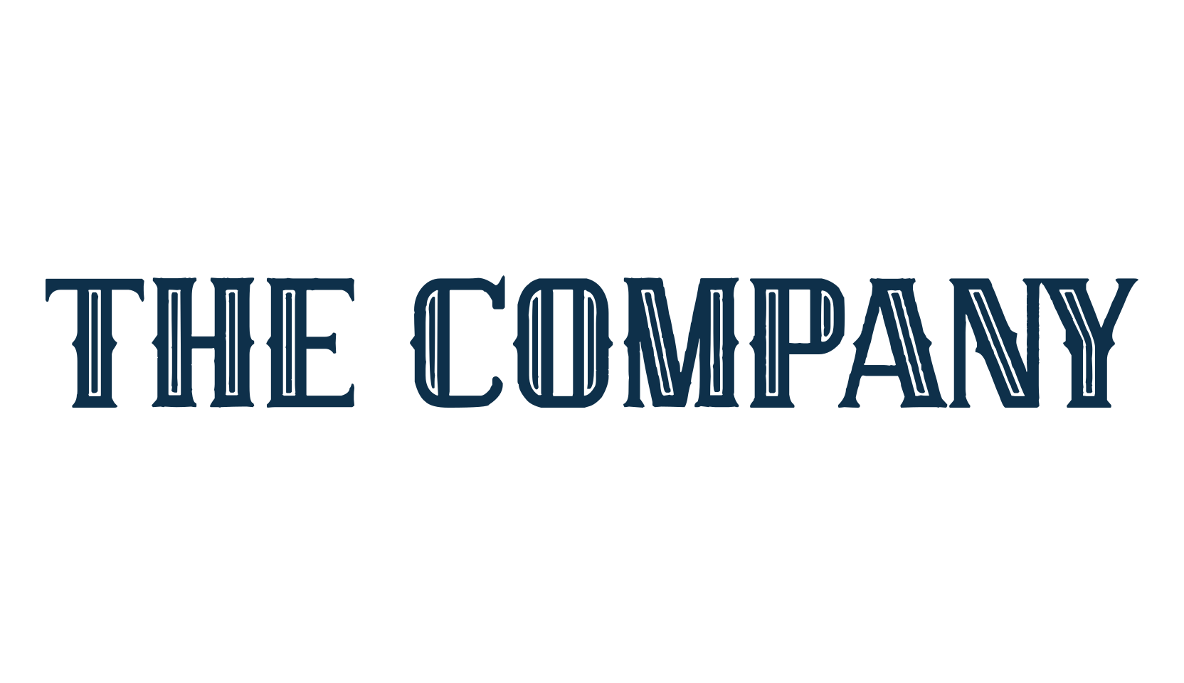 The Company, retro font preview