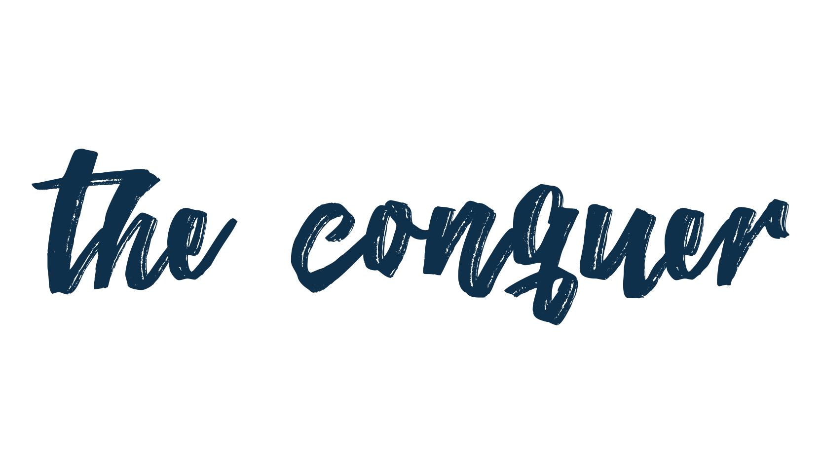 The Conquer, brush font preview