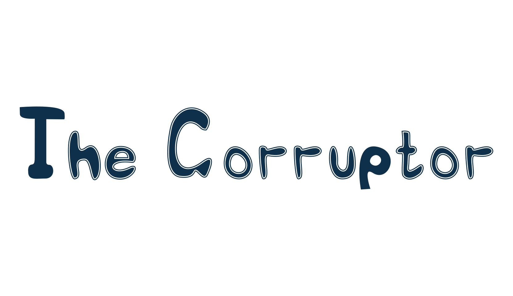 The Corruptor, various font preview