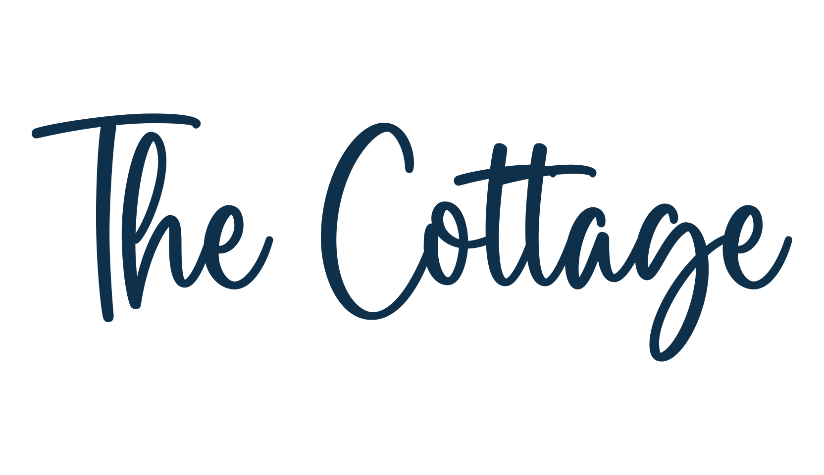 The Cottage, handwriting font preview