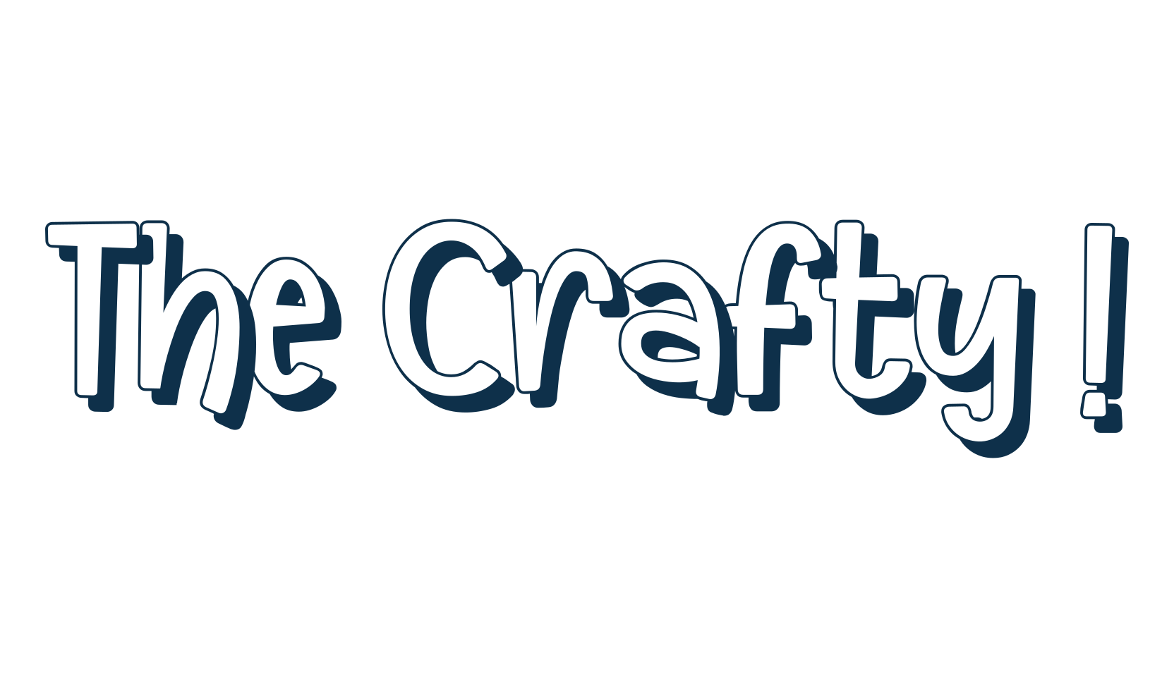 The Crafty !, fancy cartoon decorative font preview