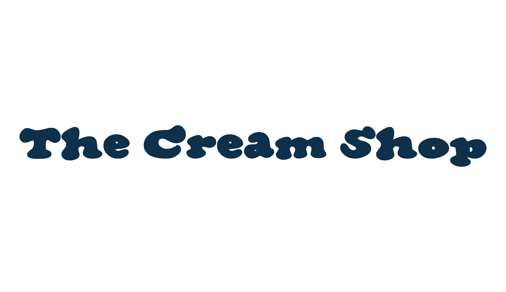 The Cream Shop, fancy groovy decorative font preview