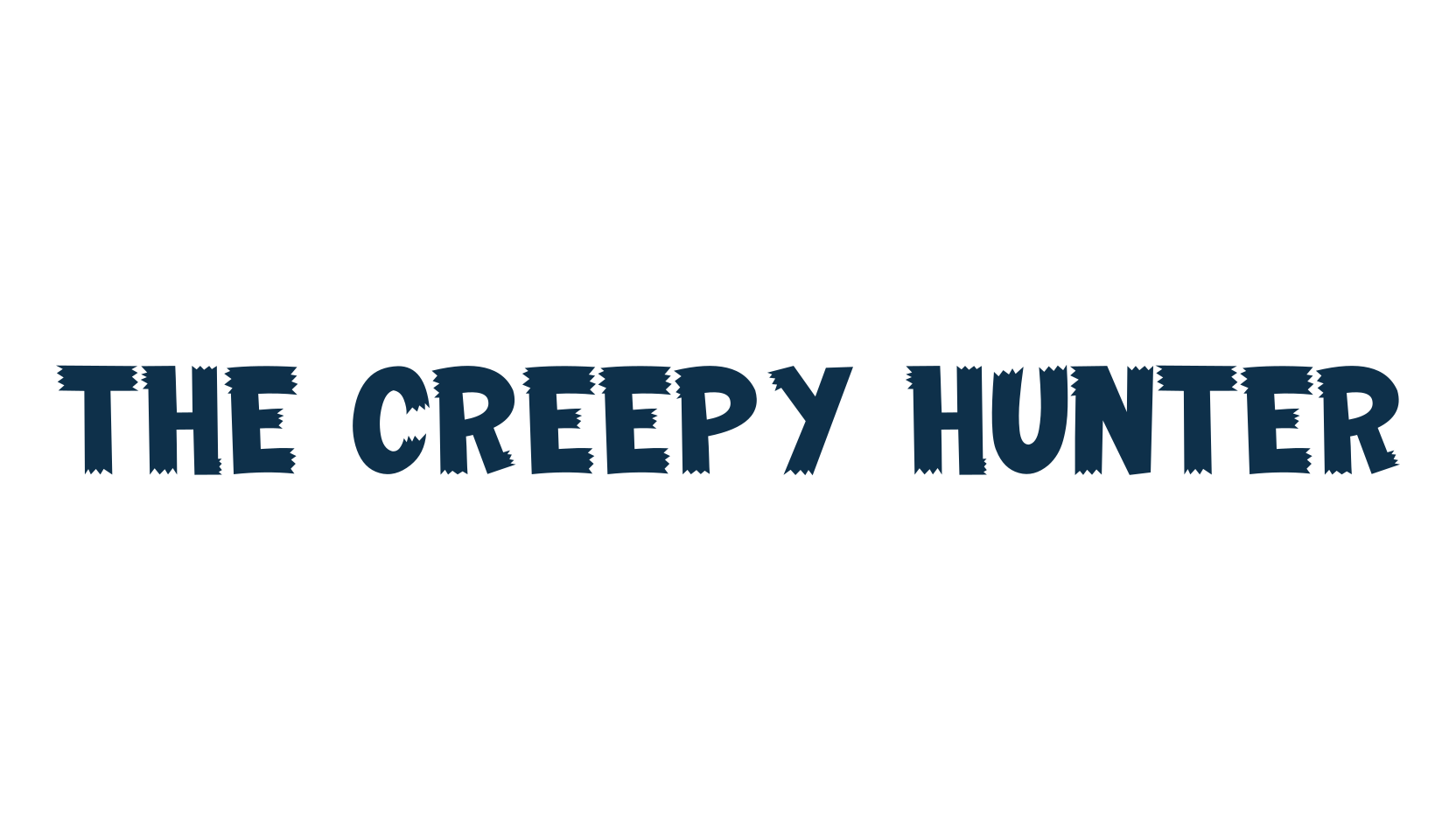 The Creepy Hunter, halloween font preview