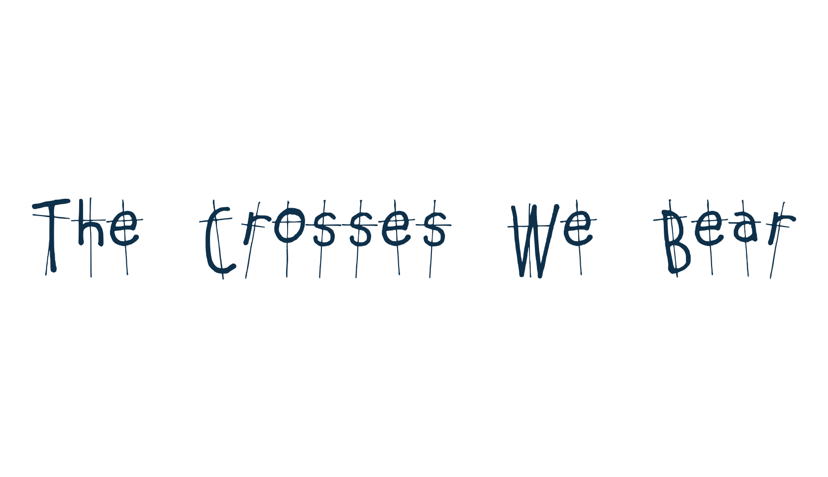 The Crosses We Bear, fancy various decorative font preview