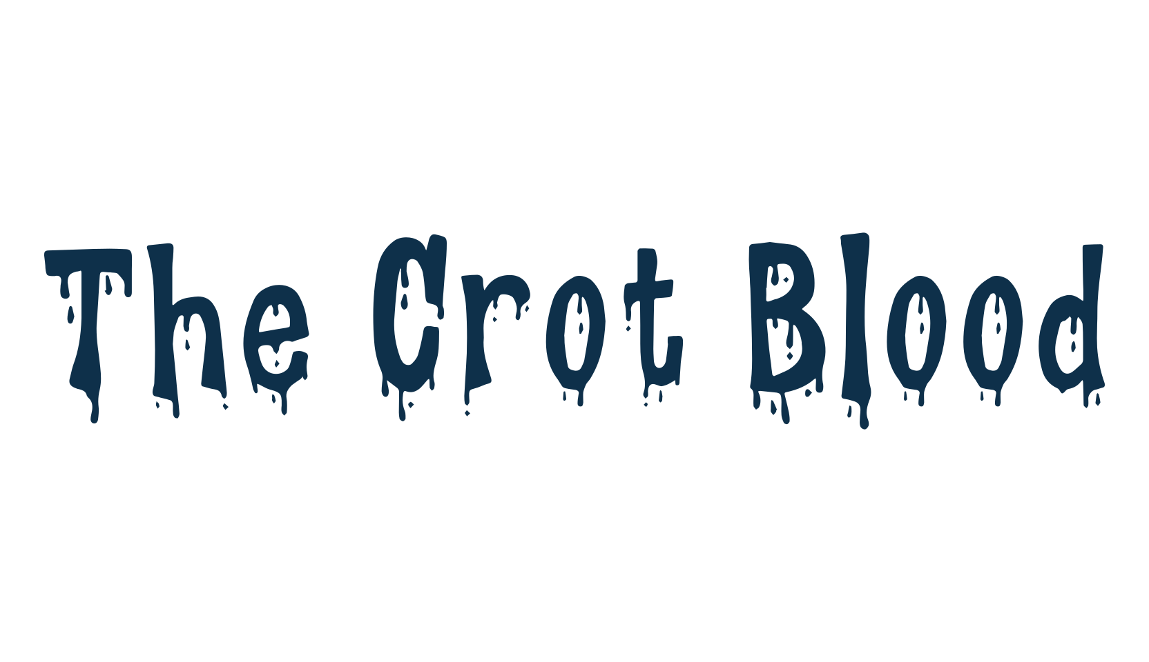 The Crot Blood, holiday halloween fancy decorative horror font preview