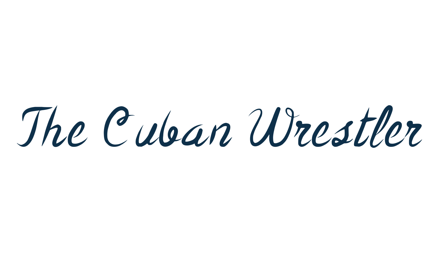 The Cuban Wrestler, various font preview