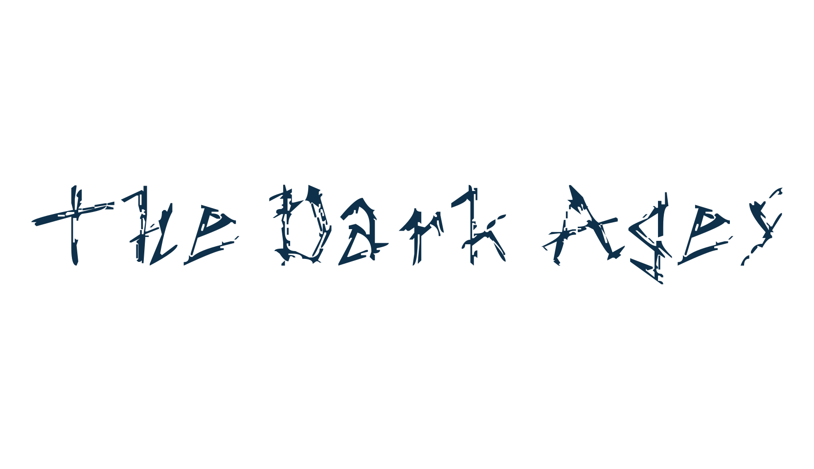 The Dark Ages, trash font preview
