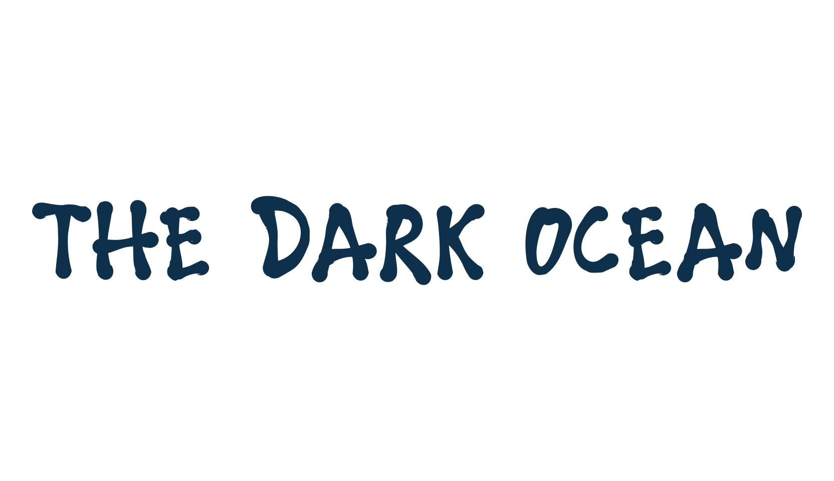 The Dark Ocean, fancy cartoon decorative font preview