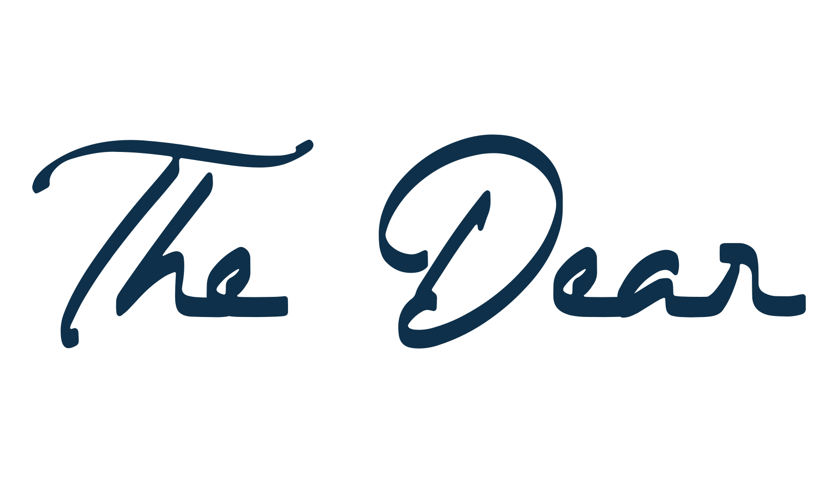 The Dear, various font preview