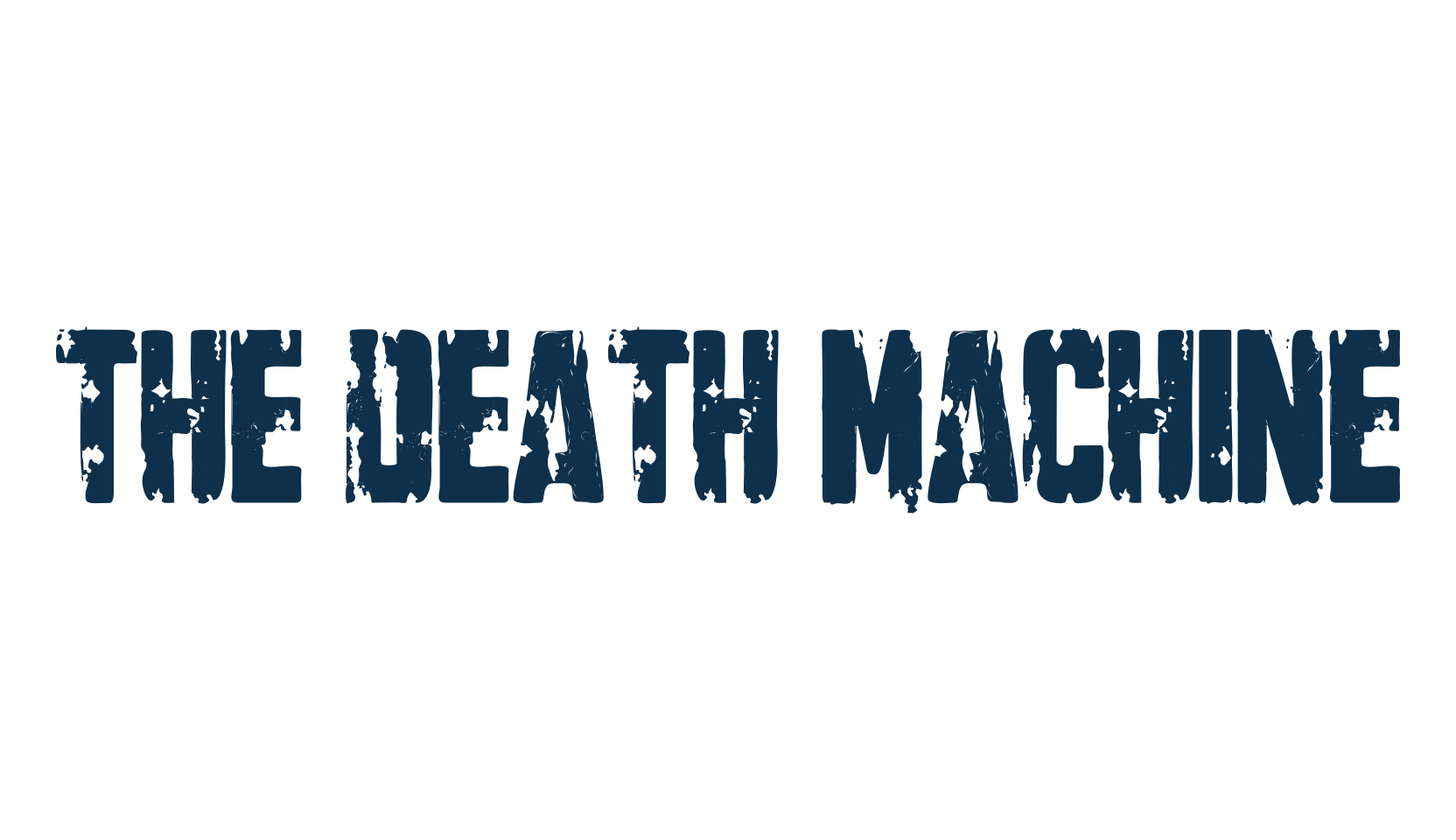 The Death Machine, fancy destroy decorative font preview