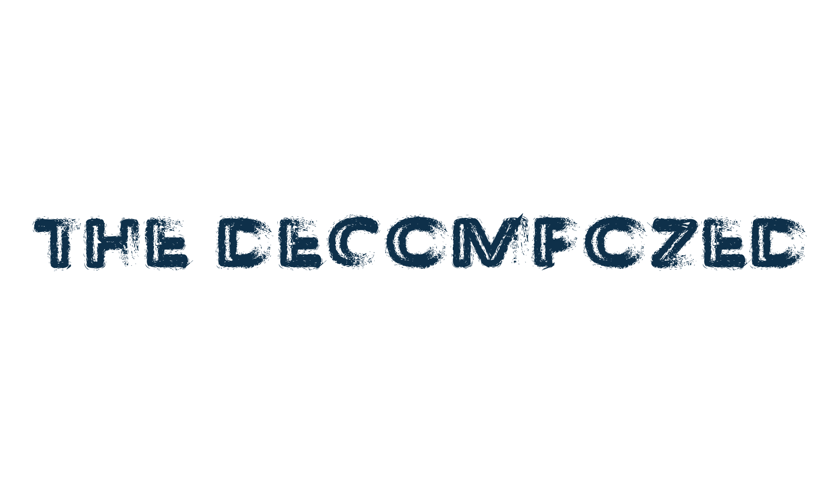 The Decompozed, fancy destroy decorative font preview