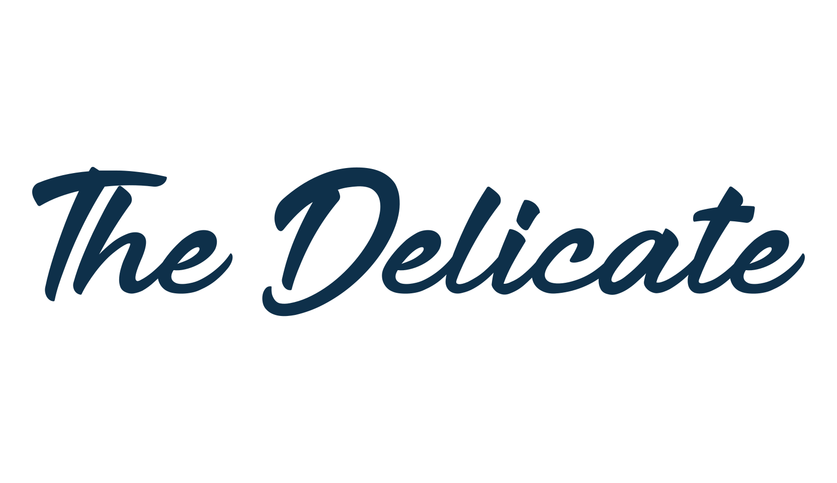 The Delicate, brush font preview