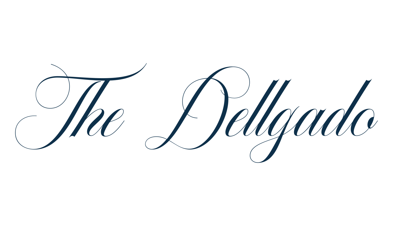 The Dellgado, script calligraphy fancy decorative font preview