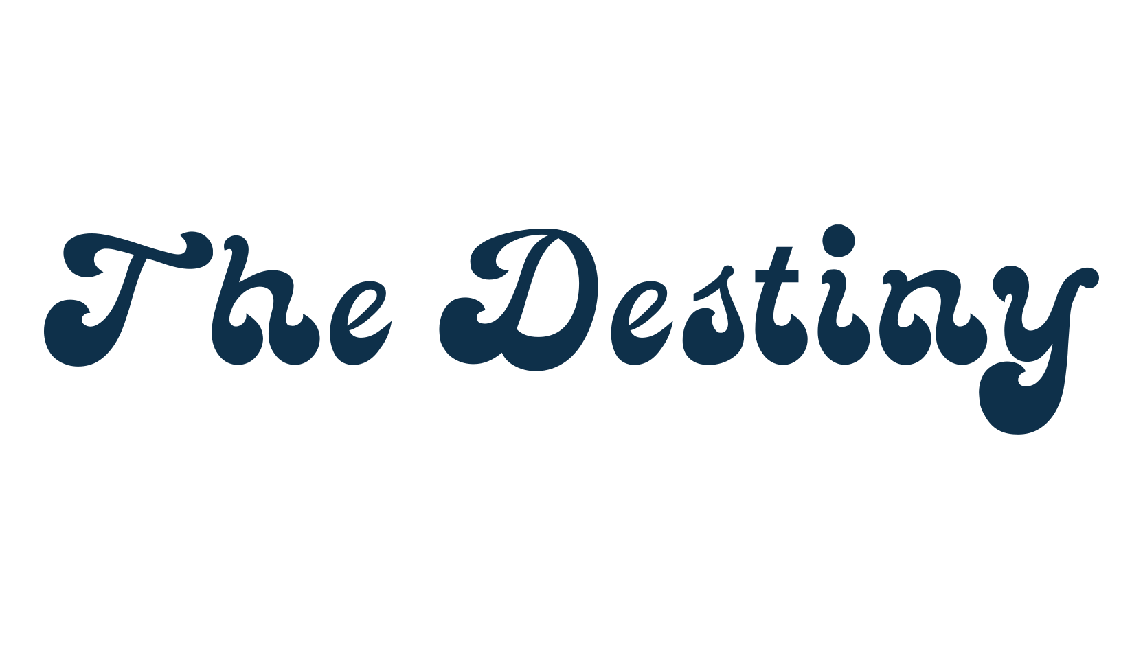 The Destiny, fancy groovy decorative font preview