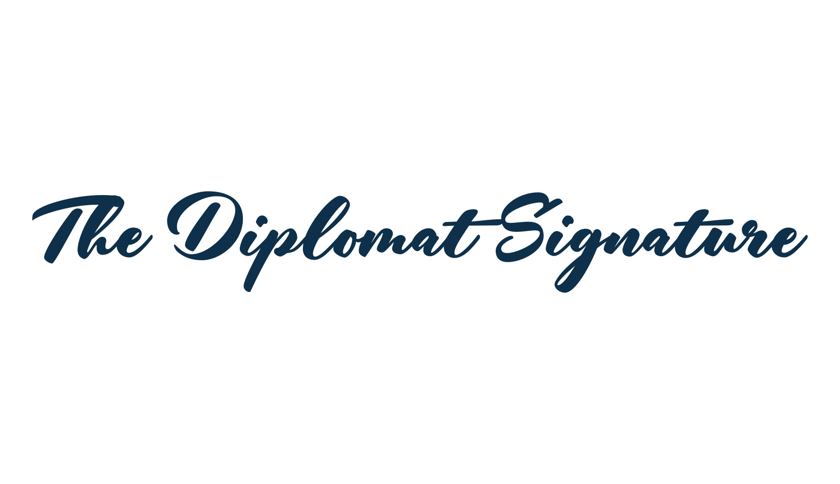 The Diplomat Signature, script brush fancy decorative calligraphy font preview