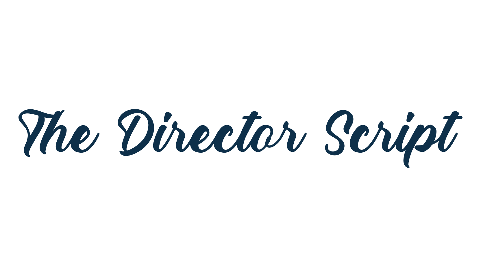 The Director Script, various font preview