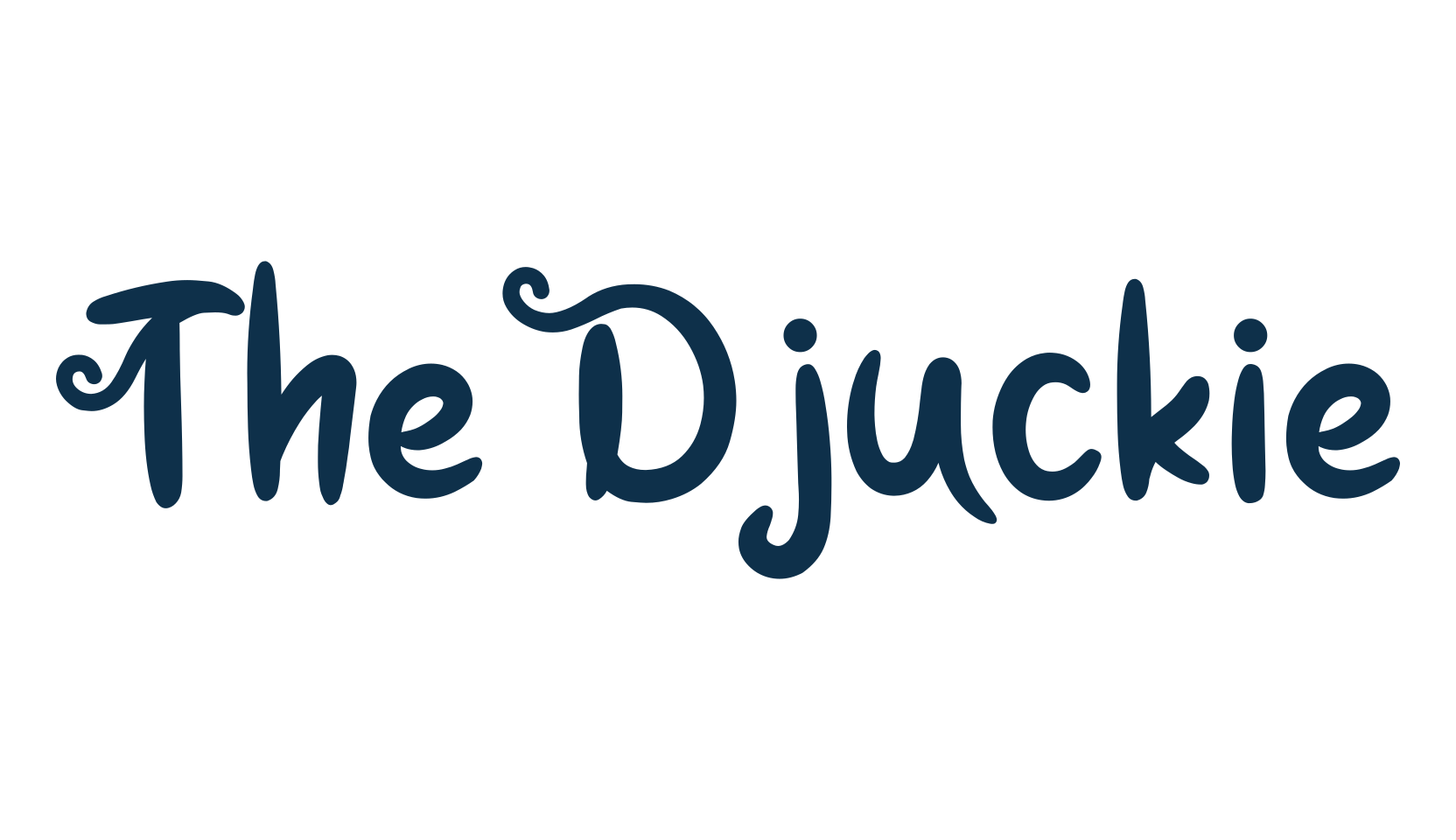 The Djuckie, fancy various decorative script calligraphy font preview