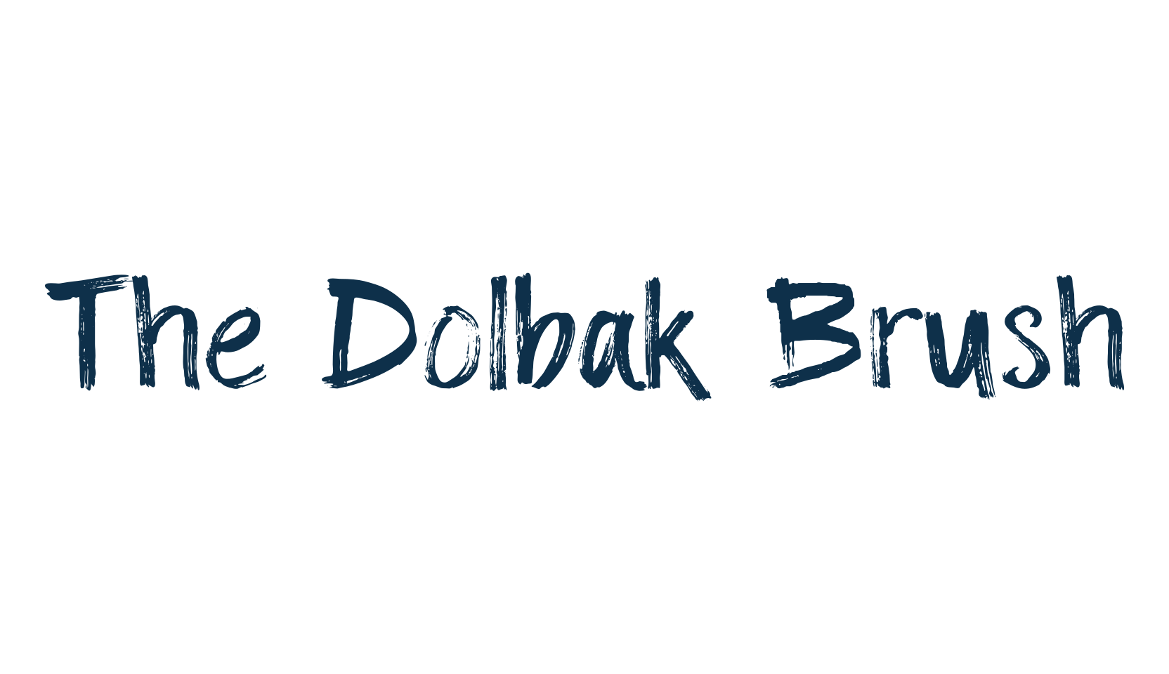 The Dolbak Brush, script brush fancy decorative calligraphy font preview